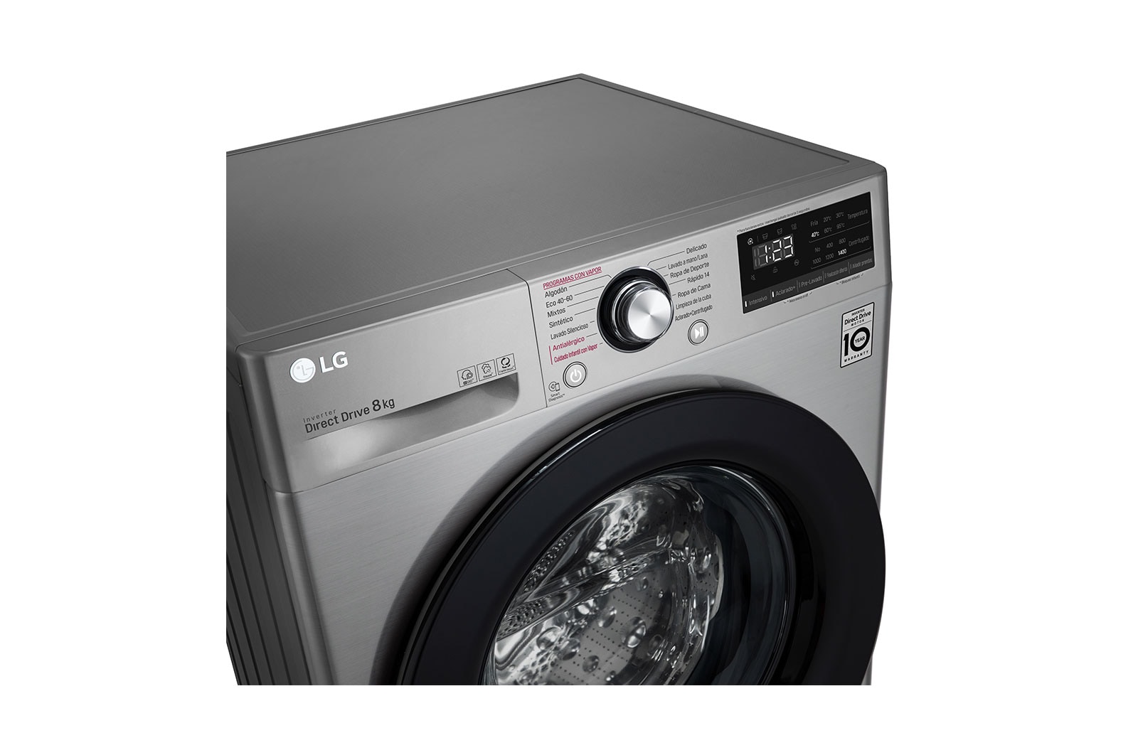 LG Lavadora Carga Frontal 9KG 1400 RPM Clase B