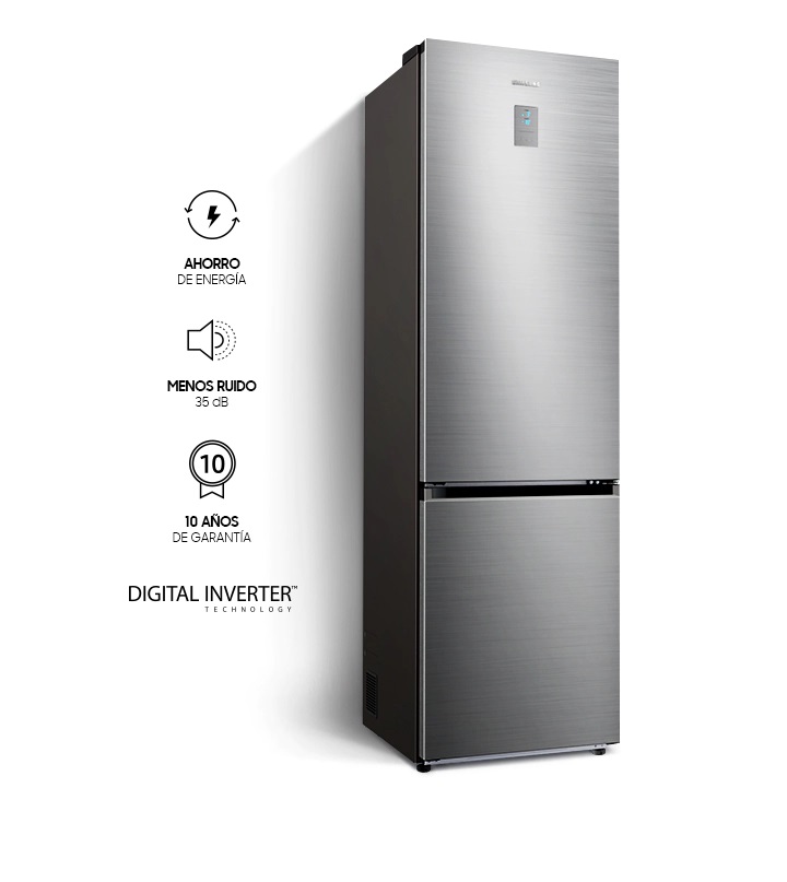 Frigorífico combi - SAMSUNG RB38T675CS9/EF, No Frost, 2030 mm, Inox