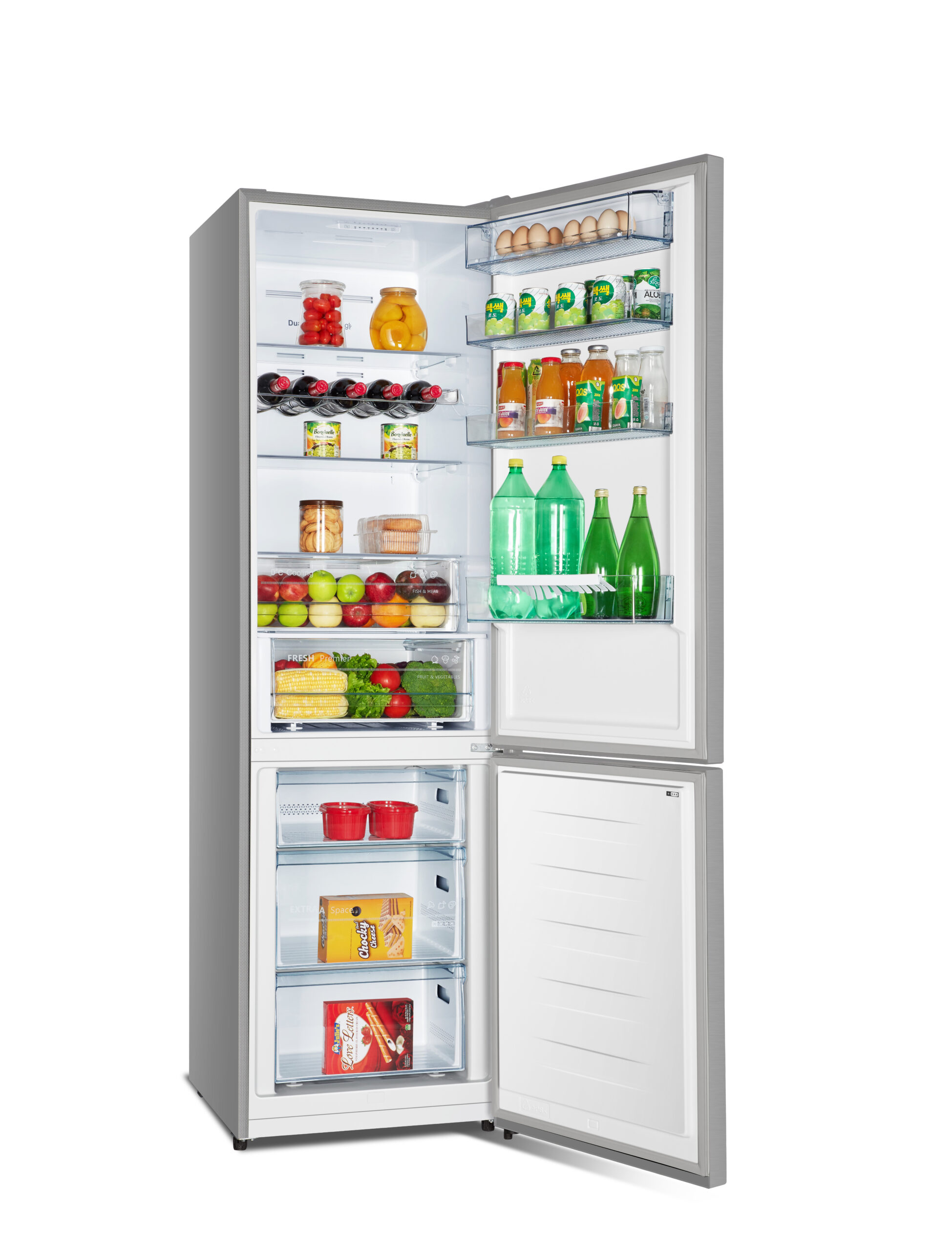 Frigorífico Combi Hisense RB438N4EC2 - E, 201cm, NoFrost, MultiAirFlow,  LED, Inox - ElectroCity