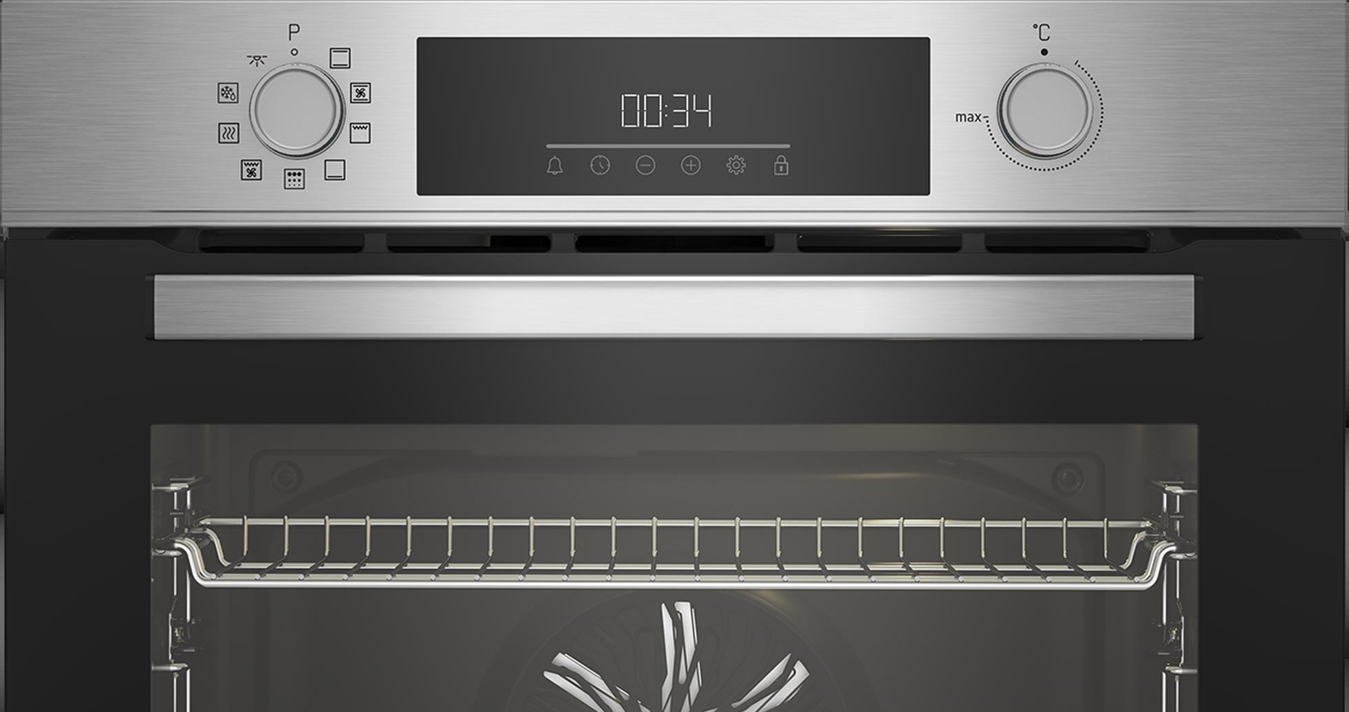 Horno Pirolítico Beko BBIM12309XPE - Clase A+, 72L, 9 Funciones, Guía  Telescópica, Aeroperfect - ElectroCity