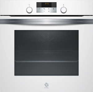 Horno Balay 3HB5358B0 - A, 7 Funciones, Auto Chef, Raíles Comfort Plus,  Aqualisis, Cristal Blanco - ElectroCity