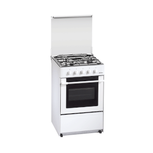 Cocina de gas butano MEIRELES G1530 DV W - 3 Fuegos (1 Triple) y Horno gas  con grill, Blanca - ElectroCity