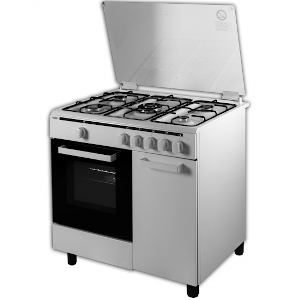 Cocina de gas Butano BEKO FSG62000 DXL - 4 quemadores y Horno de gas gran  capacidad, Clase A, Inox - ElectroCity