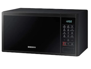 Microondas Samsung MG23J5133AK - 1200W, 23 Litros, Grill, Modo  Descongelación, Interior Cerámico - ElectroCity