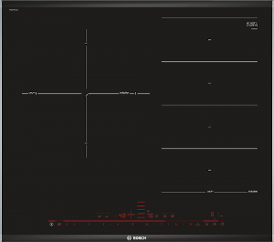 Placa Inducción Bosch PXJ675DC1E - Flexinducción, 3 zonas + Zona 28cm,  Inducción flexible, Negro - ElectroCity